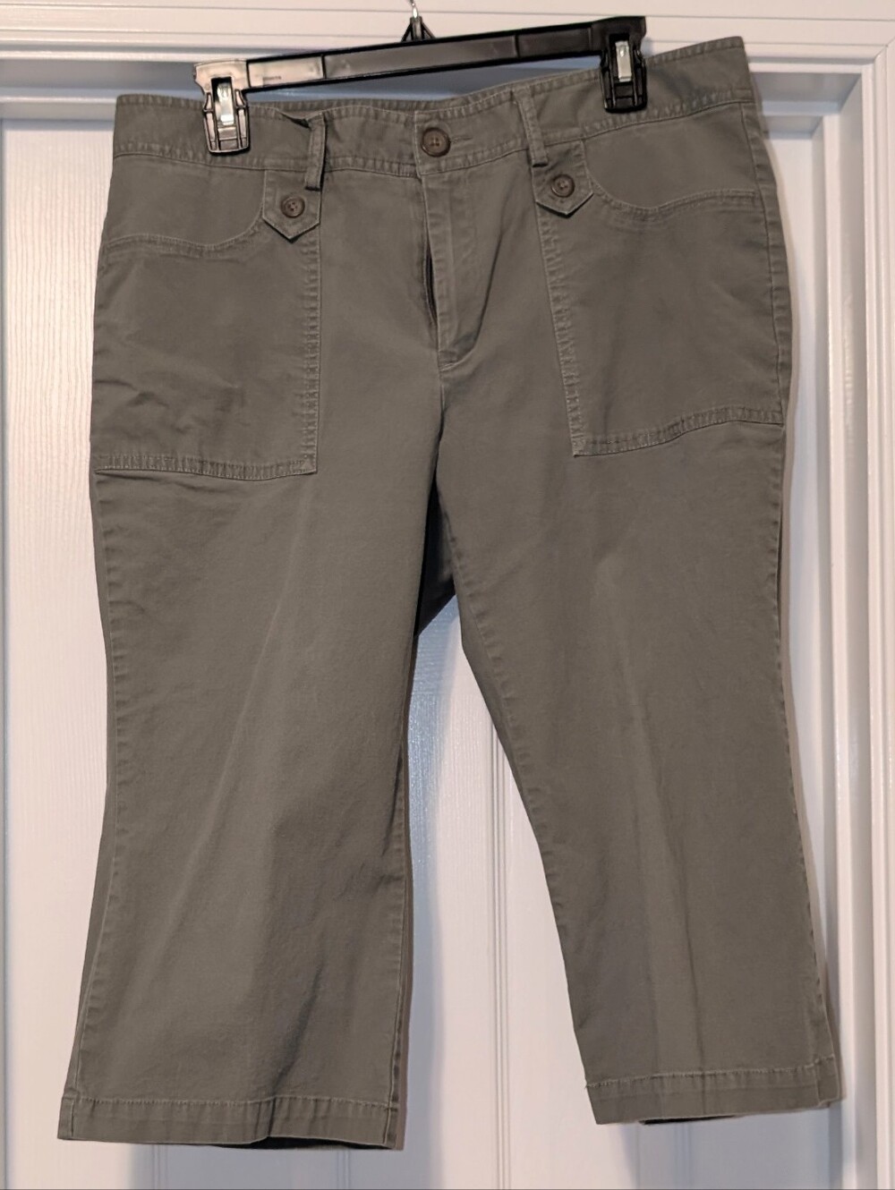 Dockers Olive Crop Utility Jeans